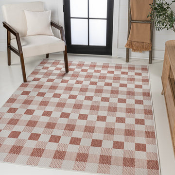 Darcy Traditional Geometric Bold Gingham Area Rug